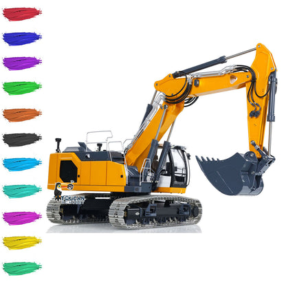 LESU 3-Section Arm Metal 1/14 Hydraulic RC Excavator LR945 Radio Control Diggers PNP/RTR Optional Versions