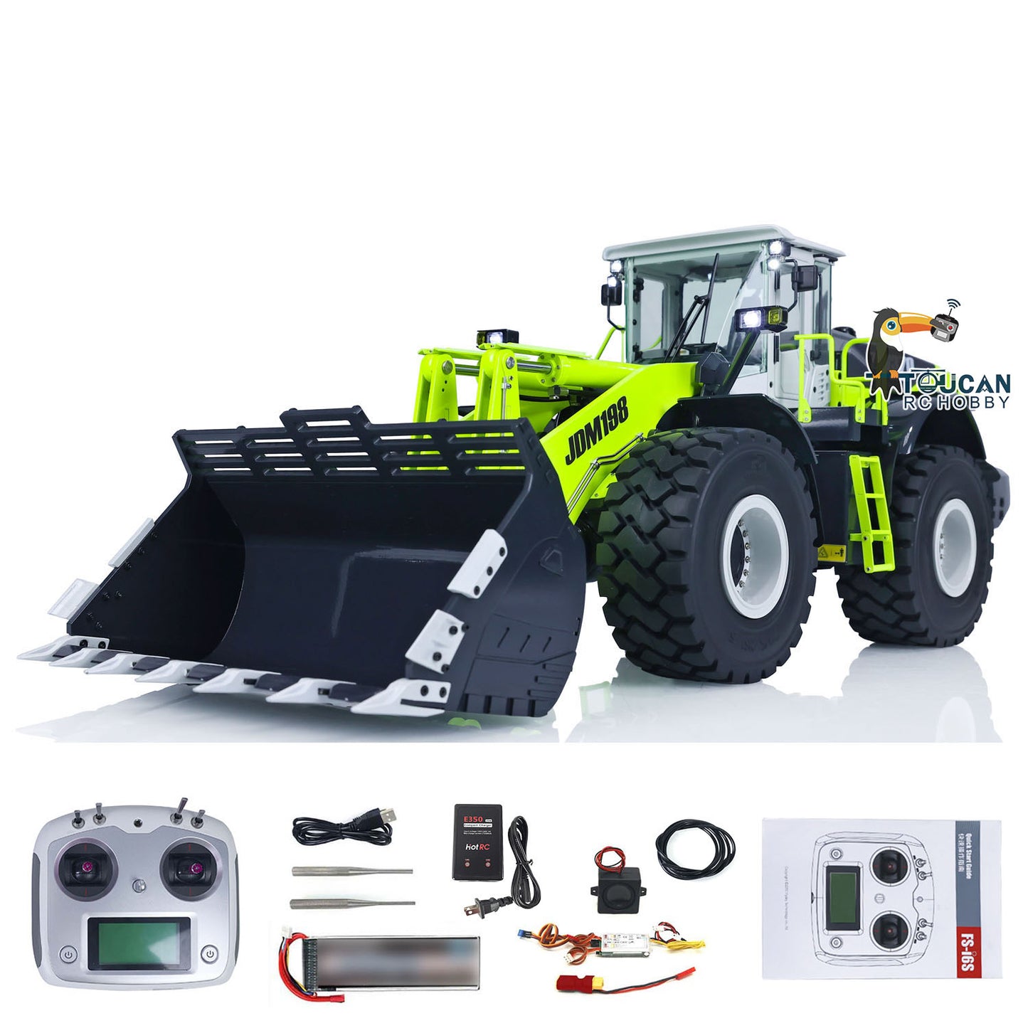 JDModel 198 Metal 1/14 RC Hydraulic Loader ZW370 Radio Control Construction Vehicle Truck Hobby Model Toy Gift for Children Adults