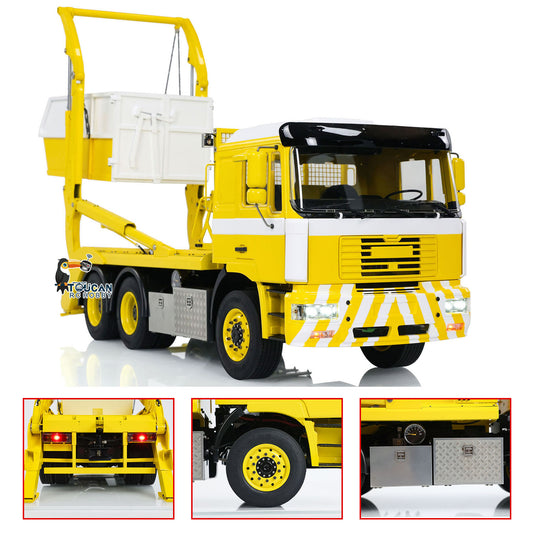 1/14 6X4 RC Hydraulic Skip Loader Truck VL18U F2000 Metal Swing Arm Loaded Dump Cars Model 2-Speed Gearbox Hydraulic System 4CH