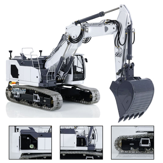 IN STOCK LESU LR945 1/14 3-arm RC Hydraulic Equipment Metal Excavator Remote Control Digger Electric Vehicle Kits PNP RTR Optional Versions