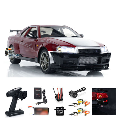 IN STOCK Capo 1/8 4x4 R34 4WD RC Roadster Racing Car Metal Radio Control Drift Vehicle RTR High Speed Top Quality Customized Painting