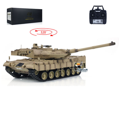 US Stock Tongde 1/16 RC Tank German Leopard2A7 BB Shooting Infrared Battle Electric Radio Controlled Military Panzer Armored Model