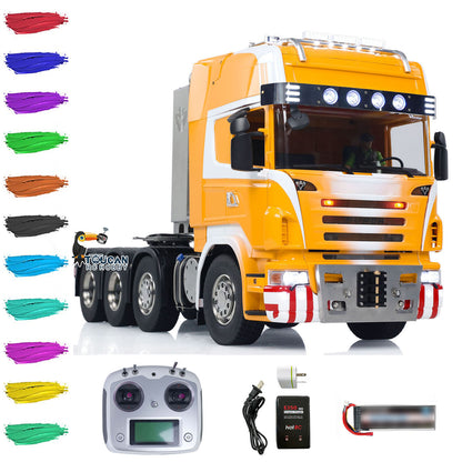 1/14 8x8 RC Tractor Truck RTR R620 Metal Remote Control Cars 3-Speed Transmission Assembled and Painted ESC Servos