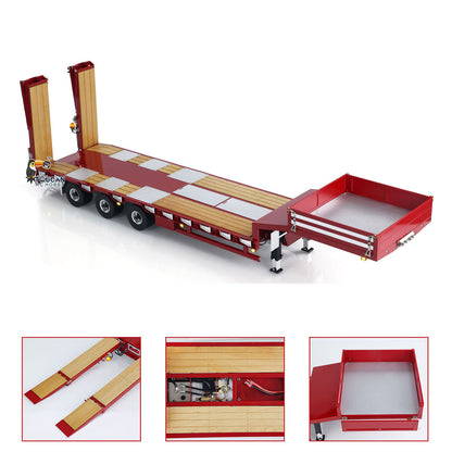 LESU Electronic Lifting Metal Trailer for 1/14 RC Tractor Truck Dumper Lorry Car Simulation Construction Vehicle Model DIY