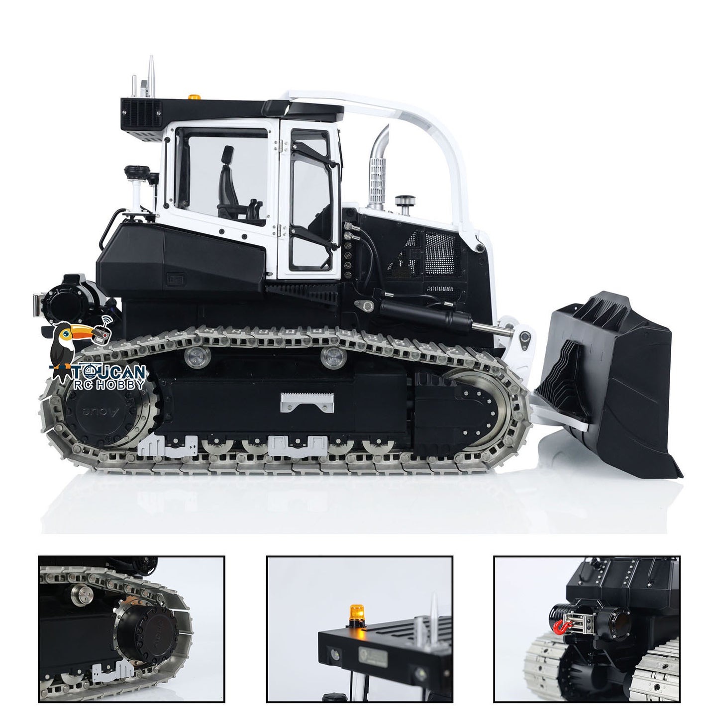 LESU 1/14 RC Dozer Metal Hydraulic Aoue 850K Remote Controlled Bulldozer Models Painted and Assembled ESC Motor Servo Light System