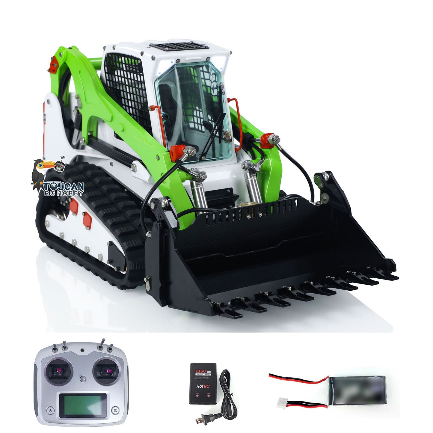 LESU 1/14 RC Hydraulic Car Aoue LT5 Skid-Steer Loader RTR Simulation Construction Vehicle Model Radio Battery Light Sound