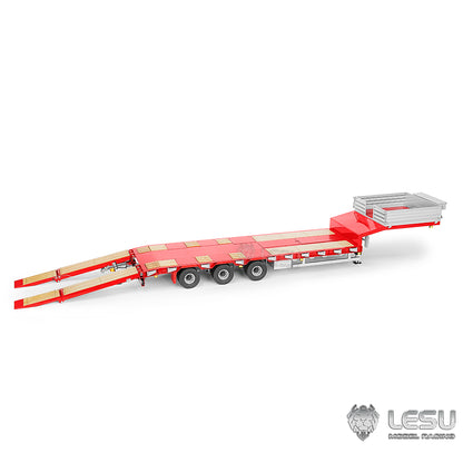 LESU 1/14 Hydraulic Lifting Tailboard Metal Trailer for RC Tractor Truck Lorry Construction Vehicle Model Hydraulic System Pump