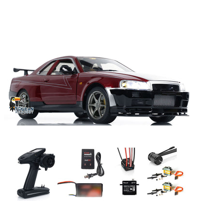 IN STOCK Capo R34 4*4 1/8 Metal RC Roadster Cars Remote Control Drift Racing Vehicle Model Upgraded Version Brushless Motor Light System