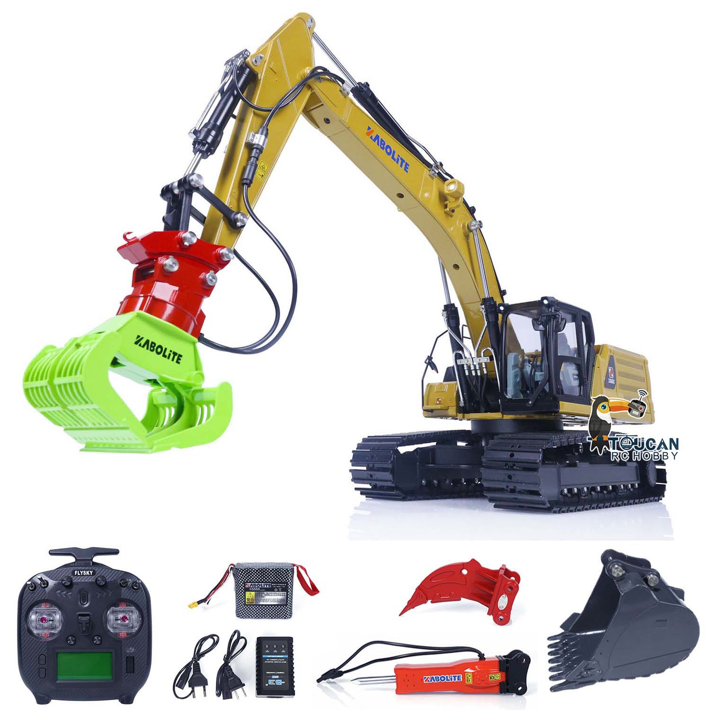 US STOCK 1/18 RC Hydraulic Excavators Kabolite K961 100S RTR Remote Controlled Digger Cars Simulation Hobby Model