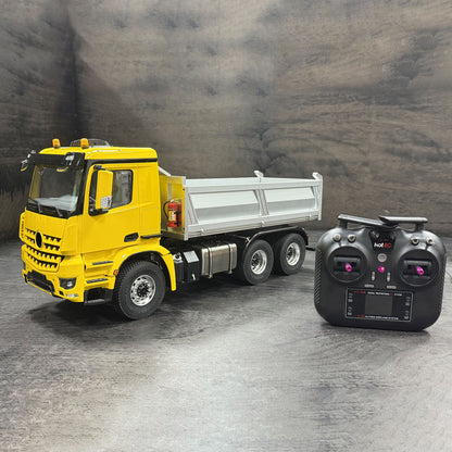 3348 Metal Chassis 1/14 RC Hydraulic Dumper 2Speed Gearbox Radio Controlled Tipper Model Car Differential Axle Light Sound Radio