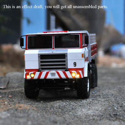 CROSSRC 1/12 Car XC6-B 6*6 Military Truck Off Road KIT Motor Light Car W/O Sound Unassembled 660*253*252MM ESC Servo