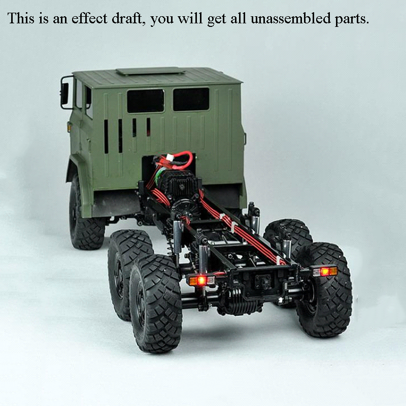 CROSS RC Car 1/12 XC6-E 6*6 Military Truck Off Road KIT Motor Light Sound System Unassembled 660*253*252MM Motor