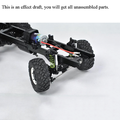 CROSSRC 1/12 Model XC6-A Off Road Military Truck KIT Motor Light Car 6*6 Vehicle 621*210*249MM Light System ESC Servo