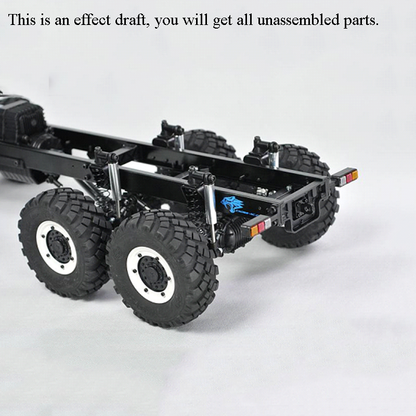 CROSSRC 1/12 Model XC6-A Off Road Military Truck KIT Motor Light Car 6*6 Vehicle 621*210*249MM Light System ESC Servo