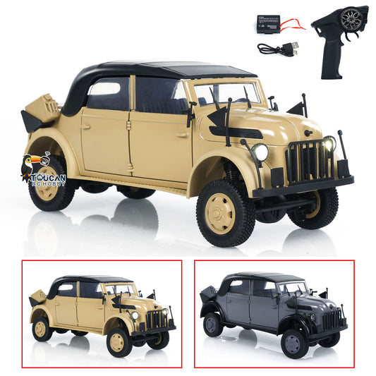 1/18 HG4-51 4x4 RC Command Vehicles 4WD Radio Control Off-road Car Model UPgraded Version Sound Light Smoke Unit ESC Servo Motor