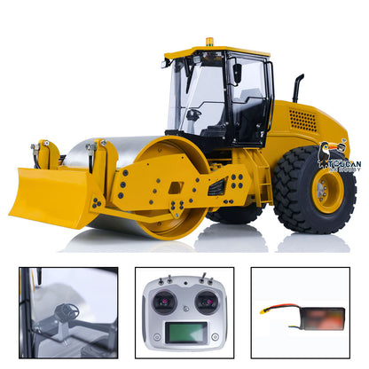 TOUCAN CS11 1/12 Metal Hydraulic RC Road Roller Remote Controlled Car Simulation Model Ready to Run RTR Painted and Assembled