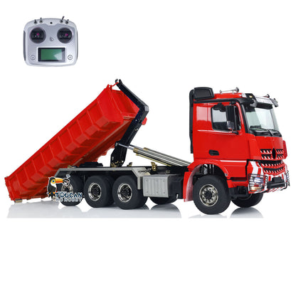 1/14 8x8 RC Hydraulic Roll On Full Dump Truck Remote Control Dumper Car Simulation Model PNP Version Light Sound System