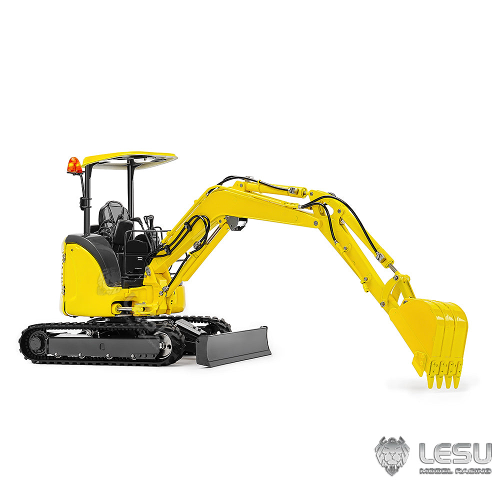 LESU 1/14 Mini RC Hydraulic Excavator PC30 Metal 6CH Valve Digger ST8 Radio Controlled Simulation Engineering Vehicle Model Toy