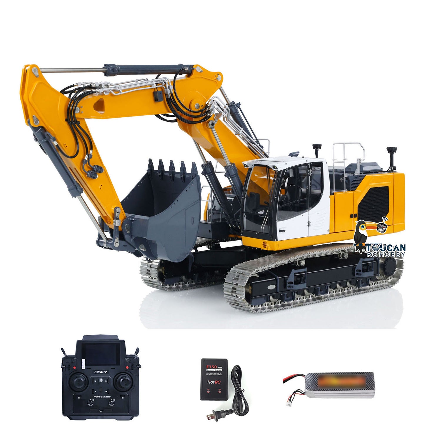 LESU 3-Section Arm Metal 1/14 Hydraulic RC Excavator LR945 Radio Control Diggers PNP/RTR Optional Versions