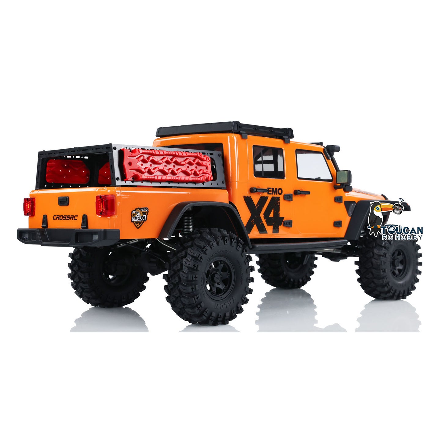 US STOCK 1:8 Scale CROSSRC EMO X4 RC 4x4 Off-road Climbing Truck Leopard Lights 2 Speed