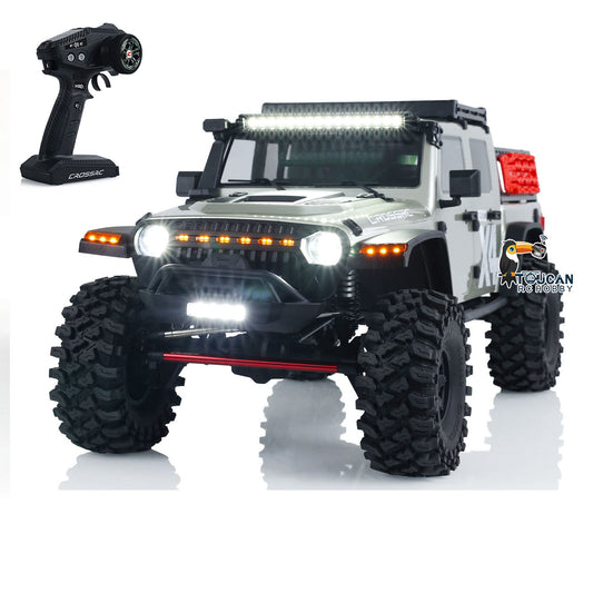 US STOCK RC Assembled EMO X4 1/8 Crawler Truck Light Differential 436mm Wheelbase CROSSRC