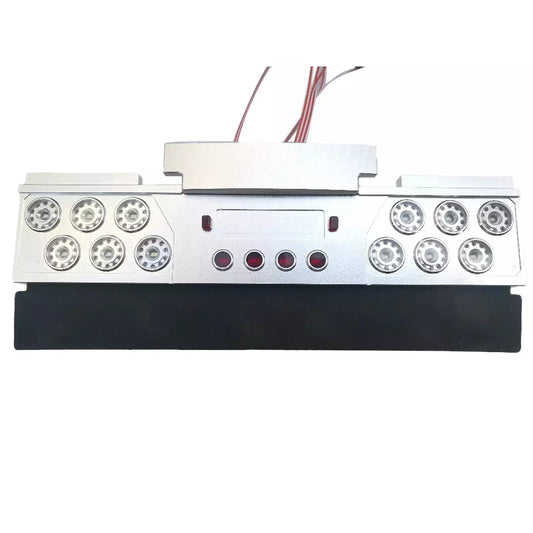 Degree Rear Tail Beam LED Taillight CNC Upgrade Universal Parts for 1/14 RC Tractor Car DIY Remote Controlled Model