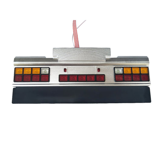 Degree CNC Tail Beam LED Taillight Universal Upgrade Part for DIY 1/14 RC Tractor Car Radio Control Electric Vehicle Model