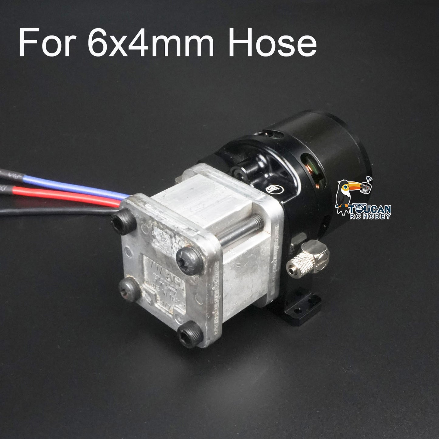 Metal Hydraulic Pump Brushless Motor Pressure Gauge 5048 4020 for 1/12 1/14 RC Construction Vehicles 6x4MM 8x6MM
