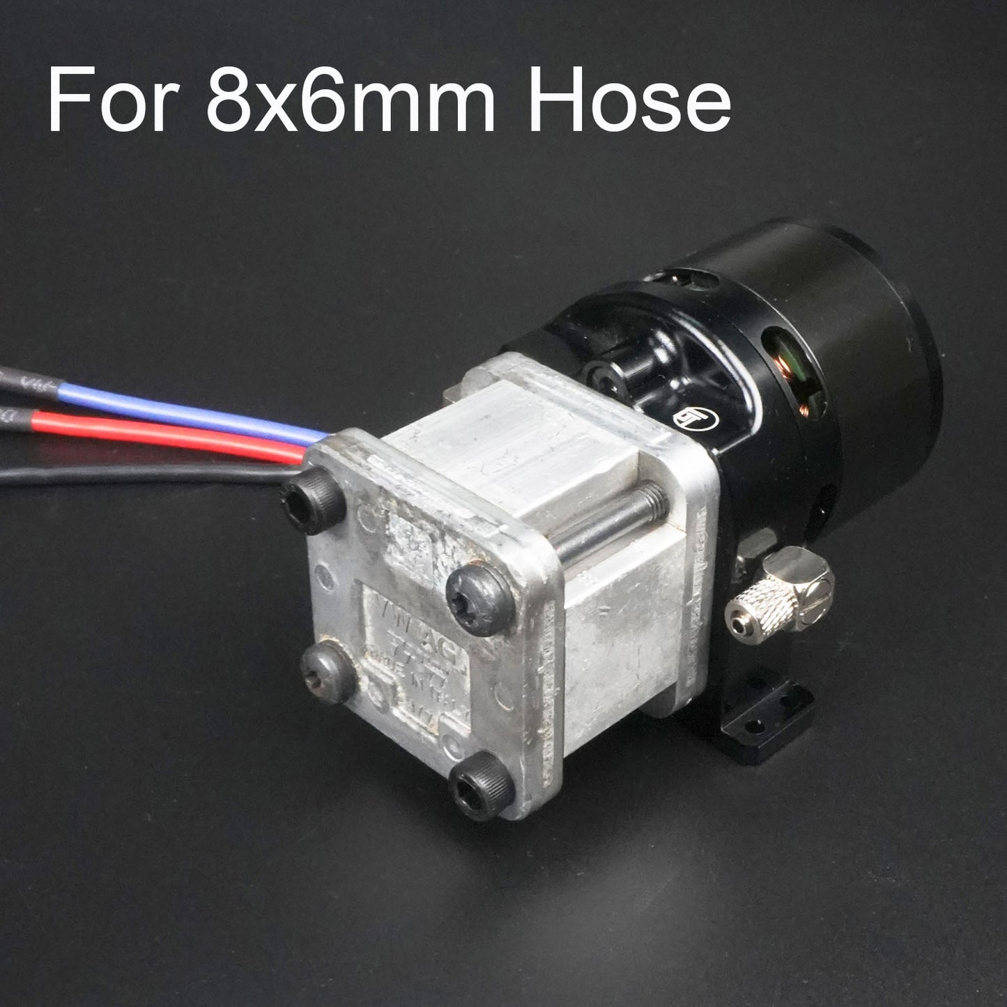 Metal Hydraulic Pump Brushless Motor Pressure Gauge 5048 4020 for 1/12 1/14 RC Construction Vehicles 6x4MM 8x6MM