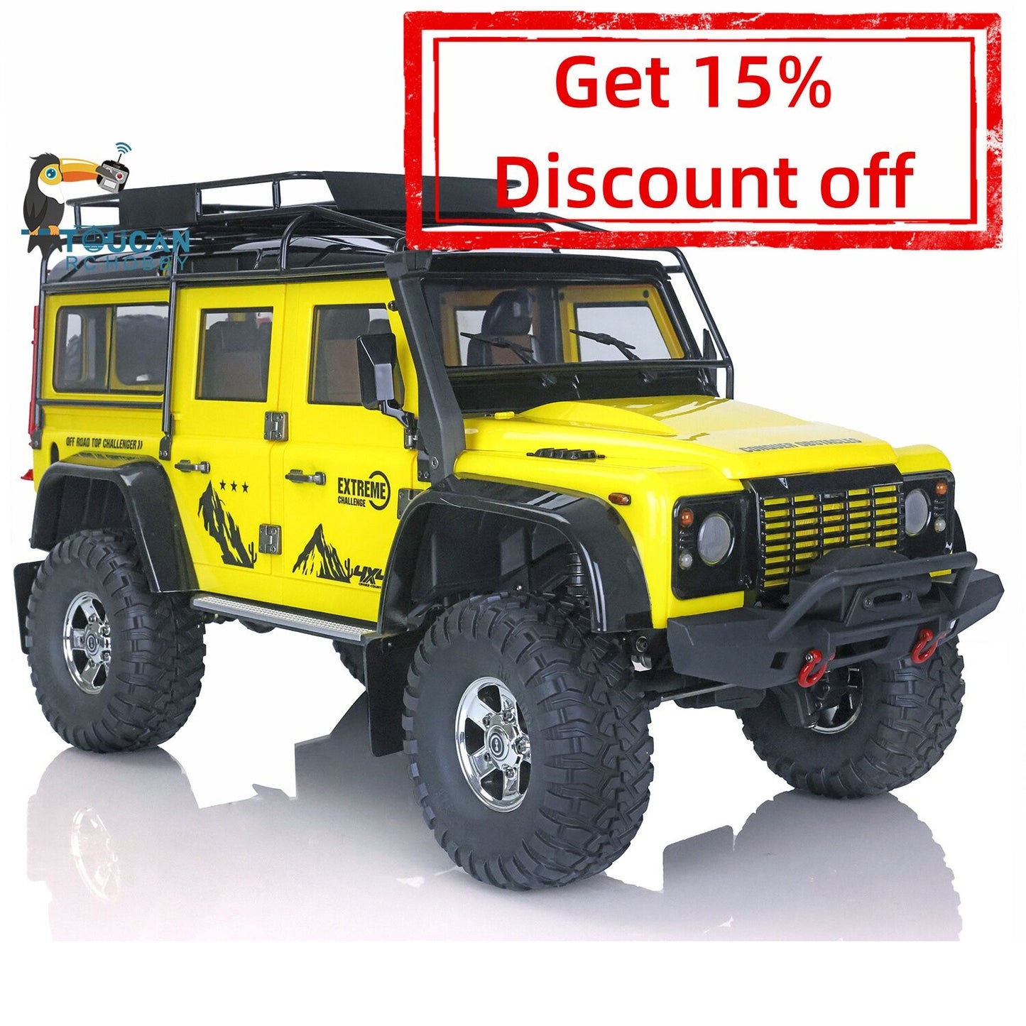 Second-hand 99%New 1/10 4x4 Off-road Climbing Vehicle P411 RC Crawler Car Differential Lock 45A ESC