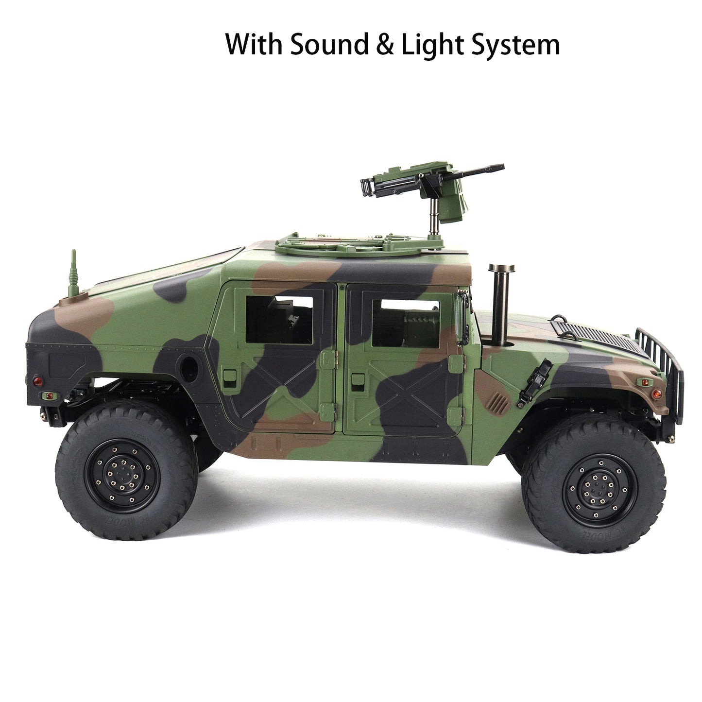 1/10 2.4G HZ 16CH RC HG Racing Car 4*4 U.S. Military Vehicle P408 2-Speed ESC Motor LED Light Sound System 30KM/H