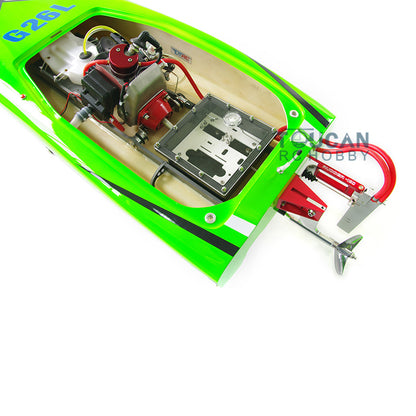 G26L 26CC Fiber Glass Gasoline Racing ARTR-RC Boat DIY Model Dendroaspis Polylepis Radio System Servo 50km/h 1170*380*250mm Gift