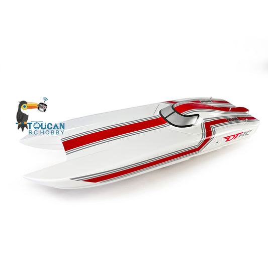 E51 Catamaran Prepainted Fiber Glass Electric Racing KIT RC Boat Hull for Advanced Player DIY Model Adult Present 1300mm*360*220mm