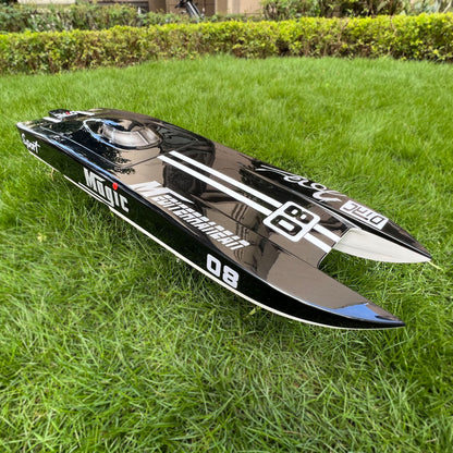 US STOCK E32 Fiber Glass Black Electric Racing PNP RC Boat W/ Motor Servo ESC Radio Control Model