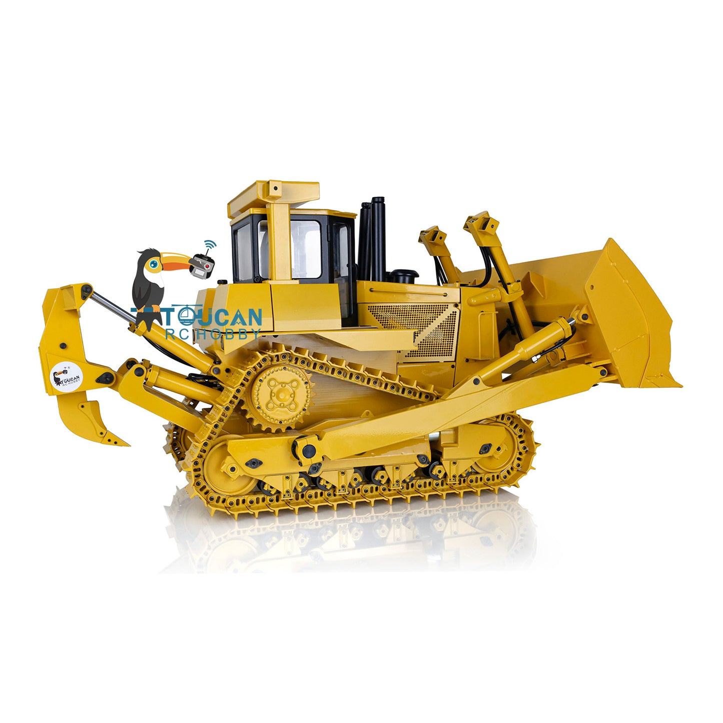 IN STOCK JDModel DXR2 Metal 1/14 Scale RC Hydraulic Bulldozer Remote Controlled Heavy-duty Dozer Earth Moving Machine New Sound Simulation Heavy Vehicle Model