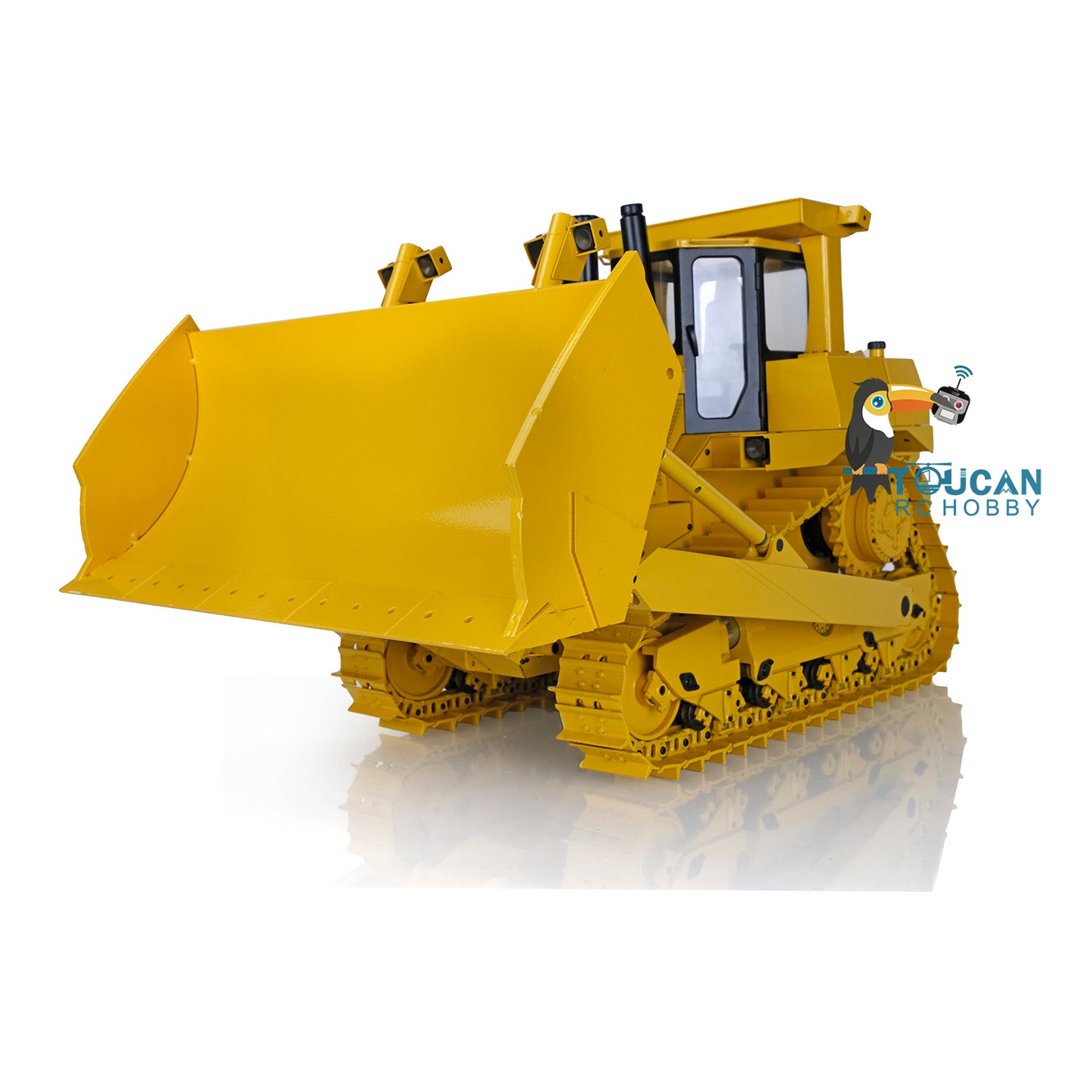 JDModel DXR2 Metal 1/14 Scale RC Hydraulic Bulldozer Remote Controlled Heavy-duty Dozer Earth Moving Machine New Sound Simulation Heavy Vehicle Model