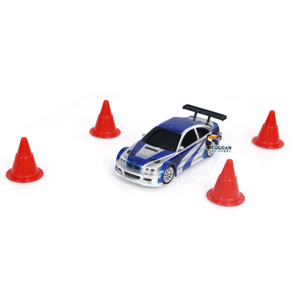 US STOCK RC 1/43 Scale Ready to Go Race Car Remote Control Drift Car 4WD Mini Toy Lights