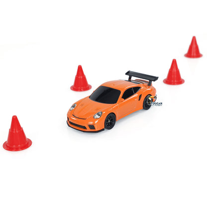 US STOCK Remote Control Mini Drift Car 1:43 Race Car Toy Radio Lights Traffic Safety Cone