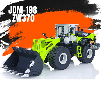 JDModel 198 1/14 RC Hydraulic Equipment Radio Controlled Loaders Ready To Run ZW370 Engineer Electric Car Hobby Model