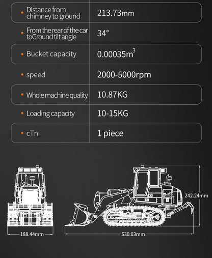 Kabolite 1/16 Hydraulic RC Loader K963-100 Remote Control Construction Vehicles Painted Assembled ST8 Servo Motor ESC