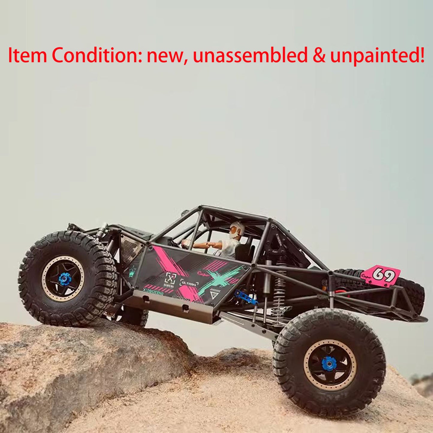 Capo U4 CD1582X Queen 1:8 Remote Control Crawler Car RC Racing Climbing Vehicle KIT 2 Speeds Unassembled Unpainted DIY Model