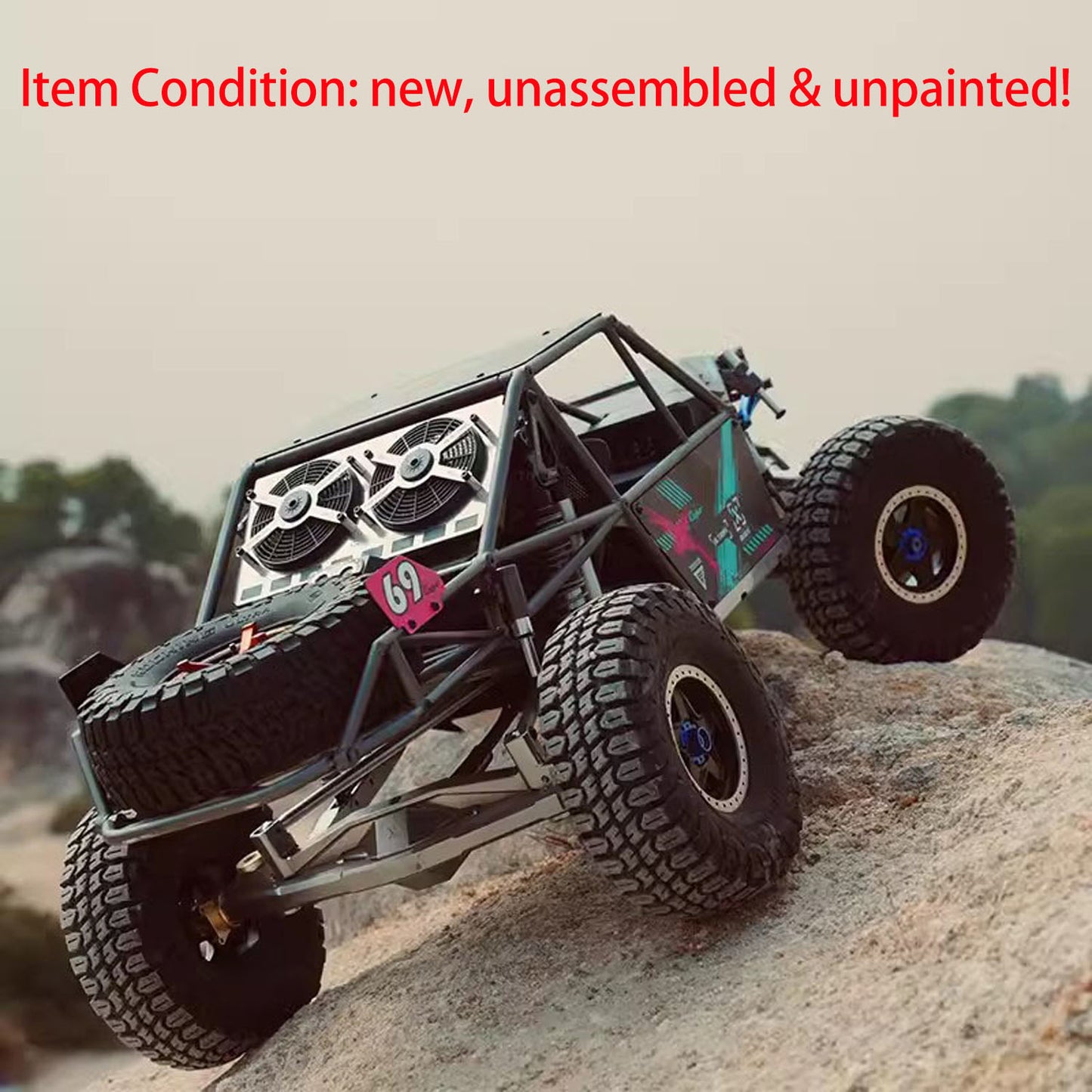 Capo U4 CD1582X Queen 1:8 Remote Control Crawler Car RC Racing Climbing Vehicle KIT 2 Speeds Unassembled Unpainted DIY Model