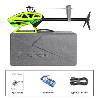 TOUCAN RC FLYWING 450L V3 Smart Radio Controlled Helicopter RTF Drone GPS Hover Aerobatic One Key Return Painted 54*32*17CM