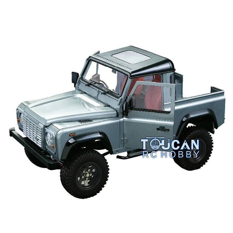 1/10 Scale D90 RC Rock Crawler Car Pickup Metal Chassis ESC Radio Wheel Tires Metal Chassis Light Sound System ESC Servo Motor