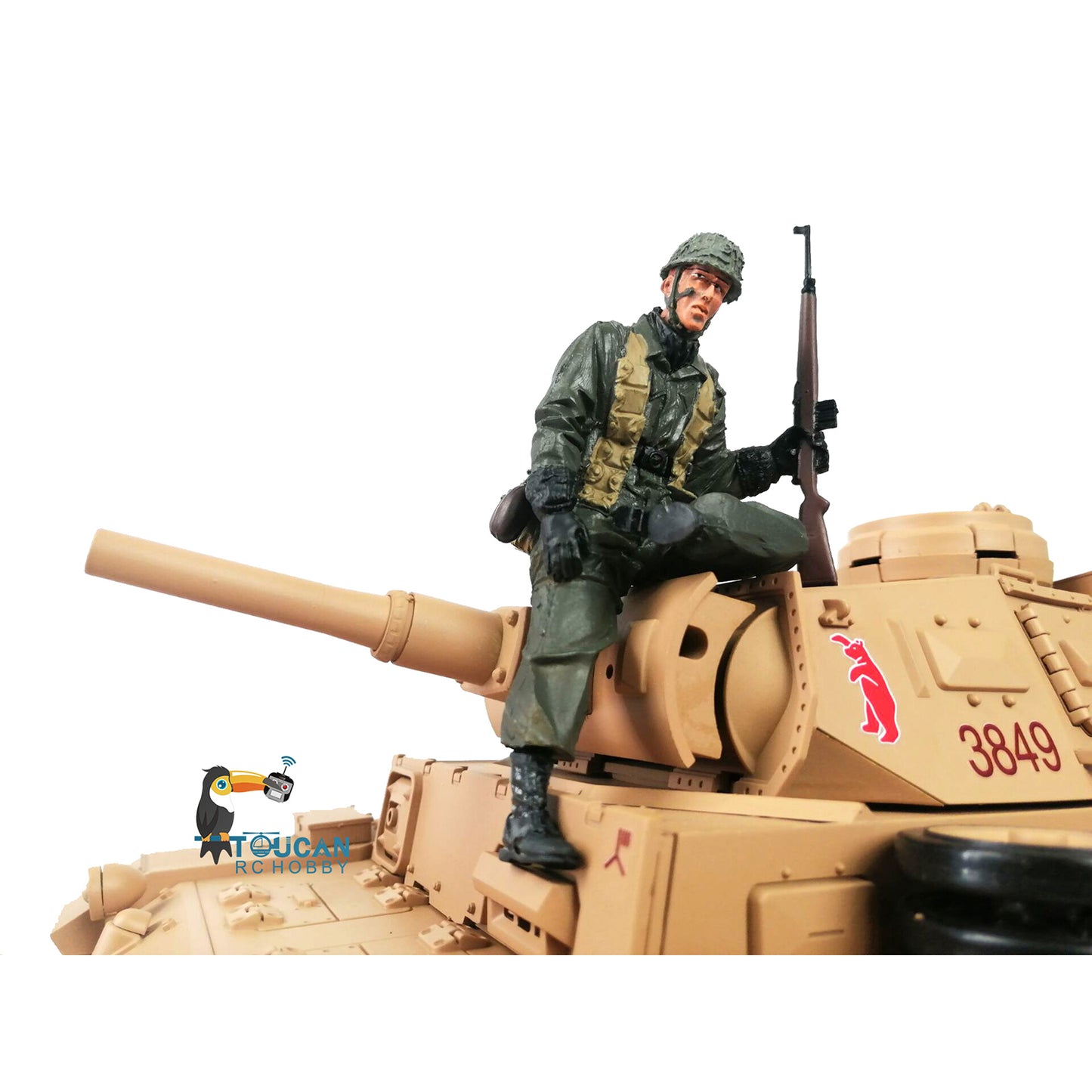 US STOCK Henglong Resin German Soldier Decoration Spare Parts Accessories for 1/16 Scale Radio Controlled Battle Tank Model DIY