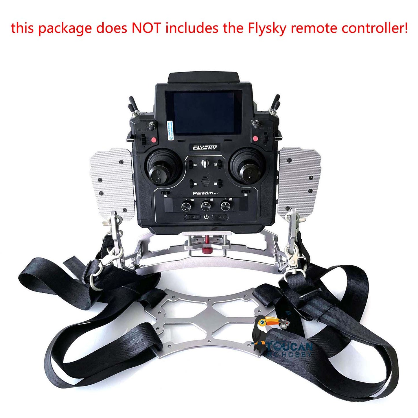 MTM Metal Tray Holder with Strap for Flysky Paladin PL18EV Remote Controller RC Vehicle Truck Excavator Model Accessories