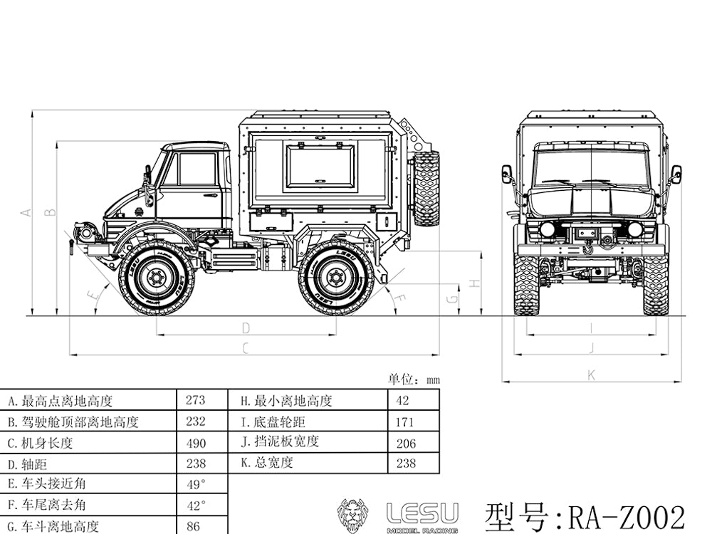 1/10 LESU Model Scale RC Recreational Vehicle Remote Control Touring Car Assembled and Painted DIY