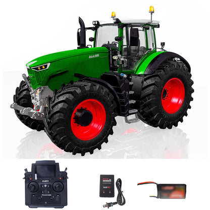 Brand New LESU AOUE 1050 4x4 1/14 Metal Hydraulic RC Tractor Radio Remote Control Model 4WD Electric Car Toy Smoking Light Sounds Battery