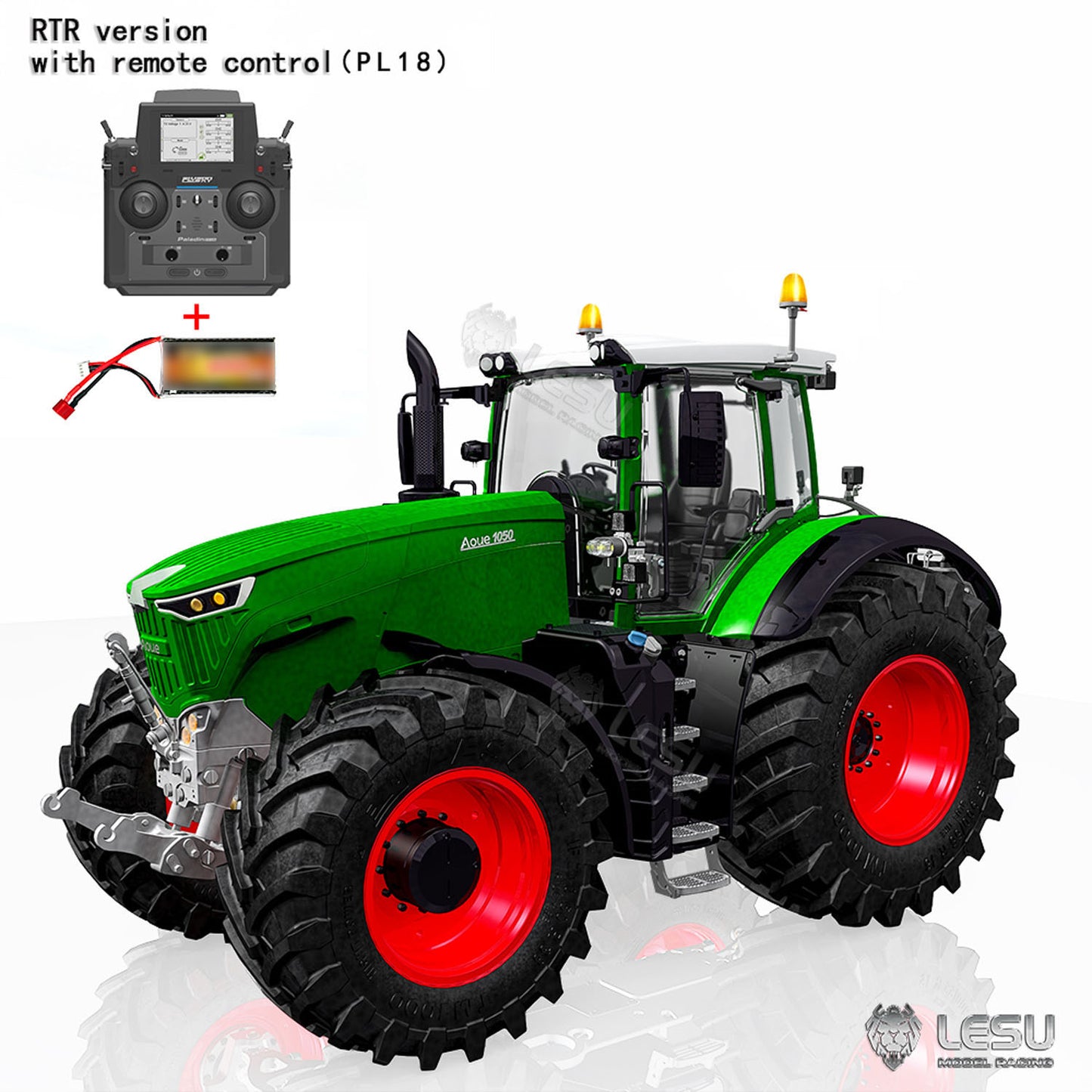 4WD Brand New LESU AOUE 1050 1/14 Metal Hydraulic RC Tractor Radio Control Vehicle Light Sound 4X4 Emulated Construction Car Hobby Models