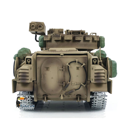 US STOCK TD 1/16 Military RC Tank M2A2 Bradley Metal Tracks Gearbox Barrel Recoil System Radio Control Combat Vehicles